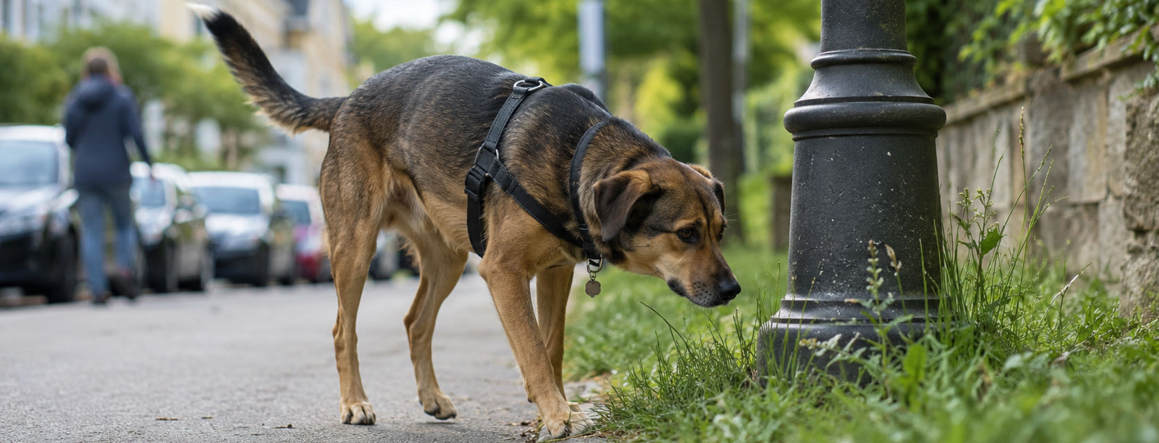 Hund nimmt seine Umwelt wahr